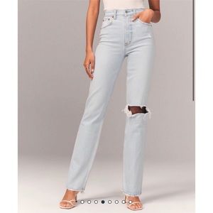 Abercrombie 90s Ultra High Rise Straight Jeans